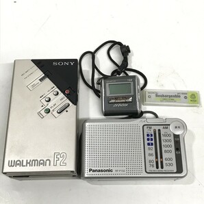 SONY ソニー WALKMAN WM-F2 カセットプレーヤー Panasonic パナソニック RF-P150 AMFMラジオ ビクター XA-MP100-H D0405-31の画像1