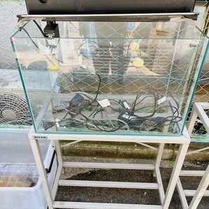 Tetra テトラ 水槽 アクアリウム 熱帯魚 メダカ 金魚 60cm ガラス 照明 ポンプ 水槽台 大田区直接引き取りY0121-1の画像1