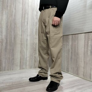 BP2-810【DOCKERS】OLD メキシコ製 コットン チノトラウザーズ【W36 メンズXL】【モデル175cm】USA古着★ワークパンツ Y2K 大きいサイズ