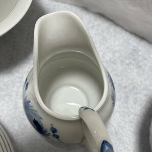 #9107 【美品】MEISSEN マイセン 青い花シリーズ 豪華21点!! ブランド食器 テーブルウェアセット ホワイトの画像10