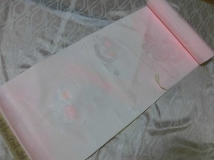 * cloth long kimono-like garment pink gold . long kimono-like garment .. unused goods *