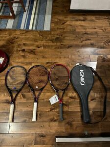 【バラ売り歓迎】硬式テニスラケット3本(ケース)セット