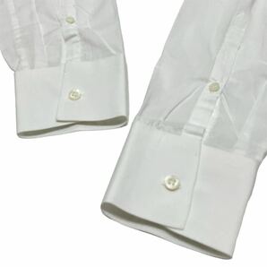 国内正規品 NEIL BARRETT ニールバレット 長袖コットン L/S Dress shirt トロンプルイユ ネクタイ ドレスシャツ ビジネス 38 ホワイトの画像5