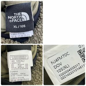 新品同様 正規品 THE NORTH FACE ノースフェイス NJ4FM70C DIXIE RVS FLEECE HOODIE リバーシブル ボアフリースジャケット ロゴ刺繍 XLの画像10