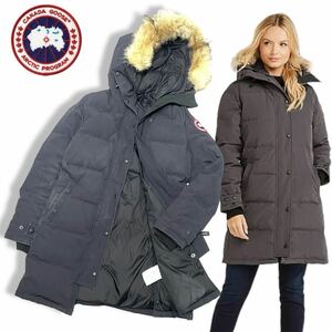  внутренний стандартный товар CANADA GOOSE Canada Goose 2302JL R MACKENZIE PARKAma талон ji- Parker пуховик Logo темно-синий женский 