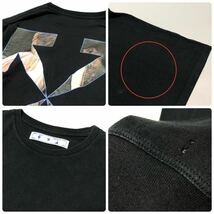 正規品 OFF WHITE オフホワイト 20AW DIAG L/S T-Shirts フォトアロー ダイアゴナル Tシャツ バック クロスアロー 長袖シャツ ロンT 黒 M_画像9