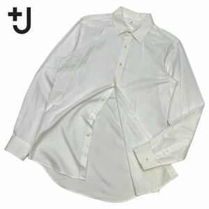 国内正規品 +J UNIQLO× Jil Sander ユニクロ×ジル サンダー コラボ ボタンダウン ドレスshirt カッターシャツ ビジネス M ホワイト