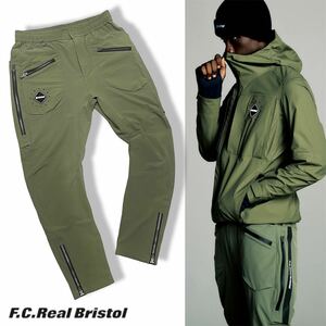 国内正規品 F.C.Real Bristol エフシー レアル ブリストル 22AW UTILITY TEAM PANTS 222039 ユーティリティ ナイロン チーム パンツ カーキ