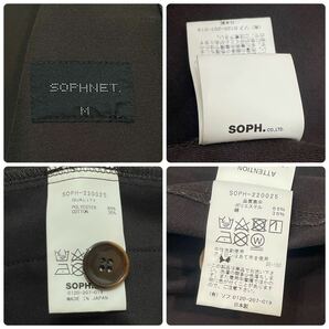 国内正規品 SOPHNET ソフネット 22ss SOPH-220025 Work jacket 定価34,100 (TAX INC) 4B シングル ワークジャケット M ブラウンの画像10