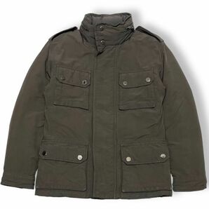 ★ 国内正規品 MONCLER モンクレール SATURNIN down JACKET M-65 ミリタリー ナイロン ダウンジャケット ロゴ ボタン 0 ブラウン メンズの画像2