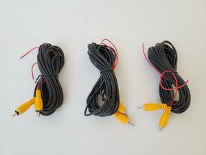  car RCA cable 5m 3 pcs set back camera synchronizated possibility image extension cable back camera for extension cable car AUC1436