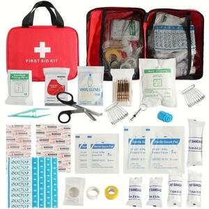  first-aid kit first-aid set disaster natural disaster camp travel ground . disaster prevention first-aid kit emergency place .