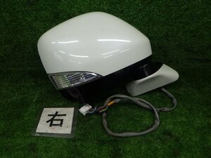 ★ 目立つ傷無 即決あり H22年 エルグランド PE52 E52 右 ドアミラー 12P サイドミラー 96301-1JB1A 白パール QAB 動作確認済 [05015327]