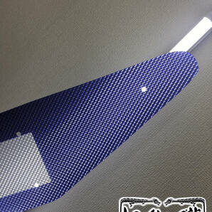 日野 中型 バスマーク用部品 ダイヤカット アクリル板 色:ブルー【中心クリア】 トラック アンドン P0006Sの画像2