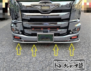  pipe bumper saec large 17 Profia for circle pipe spoiler φ50 stainless steel pipe 3 division bolt ON deco truck S0283D