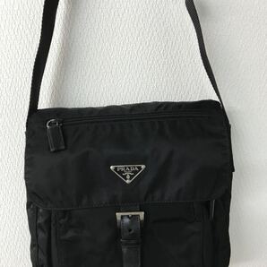 4148 PRADA プラダ ショルダーバッグ ナイロン 斜め掛け ブラック系 ブラック #40 テストートの画像1