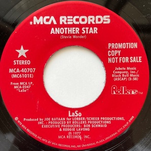 【試聴 7inch】LaSo / Another Star 7インチ 45 muro koco フリーソウル Joe Bataan Stevie Wonderの画像2