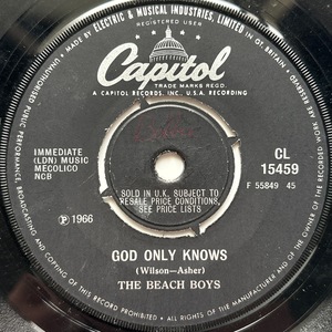 【試聴 7inch】The Beach Boys / God Only Knows, Wouldn't It Be Nice 7インチ 45 ソフトロック Soft Rock Flipper's Guitar 