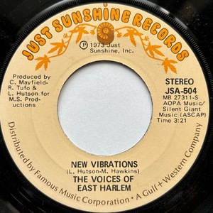 【試聴 7inch】The Voices Of East Harlem / New Vibrations 7インチ 45 muro koco フリーソウル サバービア Leroy Hutson