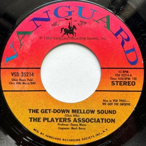 【試聴 7inch】The Players Association / The Get Down Mellow Sound 7インチ 45 muro koco フリーソウル サバービア 