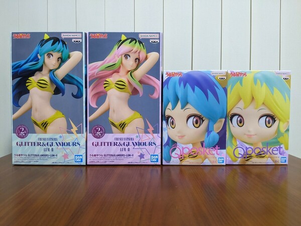 うる星やつら GLITTER＆GLAMOURS LUM Ⅱ Aカラー・Bカラー Qposket LUM Ⅲ Aカラー・Bカラー 4点セット ラム フィギュア