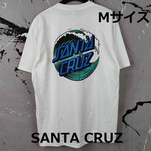 即決　新品　送料無料　サンタクルーズ　半袖Tシャツ　M　白　ストリート系　カリフォルニア　CA　LA　サーフィン　ボード　アウトドア