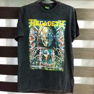 新品　即決　送料無料　メガデス　MEGADETH　半袖　Tシャツ　トップス　バンド　メタル　ロック　ビンテージ　レトロ　クラシック　