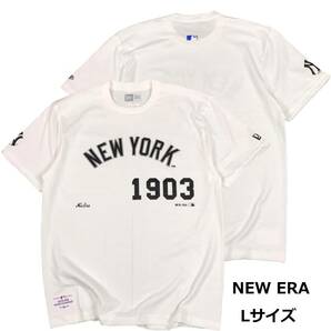 即決　新品　送料無料　ヤンキース　半袖Tシャツ　白　Lサイズ　NY　大リーグ　MLB　野球　MLB　ベースボール　USA　ニューヨーク