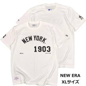 即決　新品　送料無料　ヤンキース　半袖Tシャツ　白　XLサイズ　NY　大リーグ　MLB　野球　MLB　ベースボール　USA　ニューヨーク