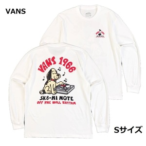 即決　新品　送料無料　特価品　バンズ　VANS　ロンT　トップス　白　Sサイズ　カリフォルニア　DJドッグ　かわいい　アメカジ