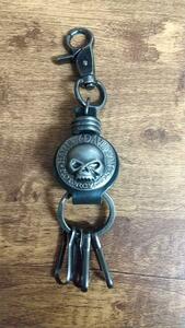  prompt decision new goods free shipping Harley Davidson key folder - Skull key chain bike accessory touring key case 