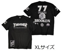 即決　新品　送料無料　スラッシャー　半袖Tシャツ　XL　黒　ストリート系　THRASHER　ロック　バイク　スケードボード　スケーター_画像1