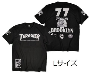 即決　新品　送料無料　スラッシャー　半袖Tシャツ　L　黒　ストリート系　THRASHER　ロック　バイク　スケードボード　スケーター