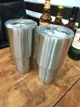 即決　新品　送料無料　タンブラー　ジョニーウオーカー　２個　冷温　保温　容器　BAR　酒　アルコール　マイボトル　_画像3