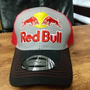 即決 新品 送料無料 レッドブル RED BULL キャップ CAP F１ 翼 レーシング アウトドア グレー赤 レース エナジードリンクの画像6