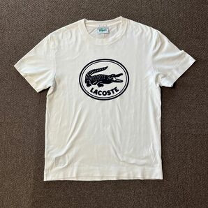 ラコステ　白　tシャツ 美品　サイズＭぐらい　表記はS