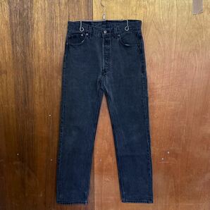 USA製 94年製 Levi's リーバイス 501-0660 W31 米国製 ジーンズ デニム 後染め ブラック 黒 の画像1