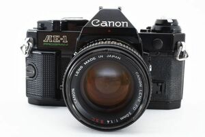 [美品] キヤノン Canon AE-1 Program 一眼レフ 35mm フィルムカメラ + FD 50mm f/1.4 S.S.C 2106219