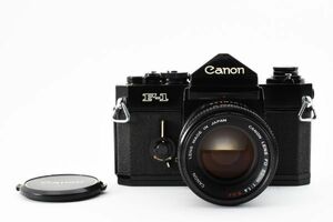 [美品] キヤノン Canon F-1 一眼レフ 35mm フィルムカメラ ブラック 黒 + FD 50mm f/1.4 S.S.C 2111704
