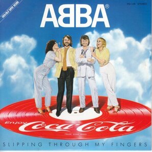 プロモ7”Single,アバ ABBA SLIPPING THROUGH MY FINGERS COCA-COLA コカ・コーラプロモピクチャー盤の画像1