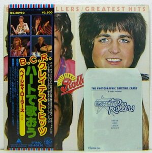 LP,ベイシティローラーズ　BAY CITY ROLLERS　B.C.R.グレイテストヒッツ　ポストカード付き