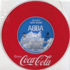 プロモ7”Single,アバ ABBA SLIPPING THROUGH MY FINGERS COCA-COLA コカ・コーラプロモピクチャー盤の画像4