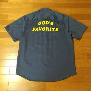 新品 Supreme God's Favorite S/S Work Shirt Lサイズ Light Navy ワークシャツ ネイビーの画像1