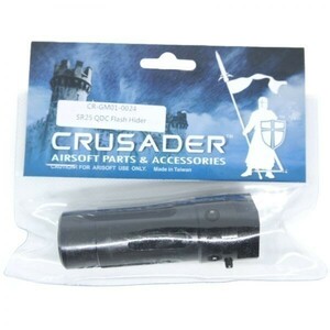 【新品☆即納】CRUSADER TECH SR25 QDC 762 フラッシュハイダー (14mm 逆ネジ) 【品番：CR-GM01-0024】【管A】*