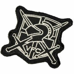 【新品☆即納】VFC シールドロゴ ベルクロパッチ (サイズ：65mm x 65mm) *ブラック 【品番：VF9-APL-BADGE-BK03】【管A】*