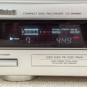 TEAC CD-RW890 CDレコーダー中古動作確認済 取説、リモコン付属の画像9