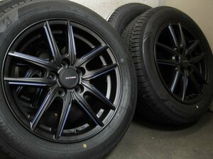 ■USED■新品タイヤ付き 社外15インチ(1560+43 5H PCD100) ＆ 185/60R15 4本■シンエタ170系■