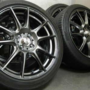 ■USED■WedsSport SA-25R 17インチ ＆ 195/45R17 4本■1770+50 4H PCD100■の画像1