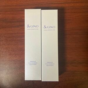 &GINO アンドジーノ プレミアムフェイスエッセンス アクアモイス 50ml リニューアル | 美容液 メンズ2本セット