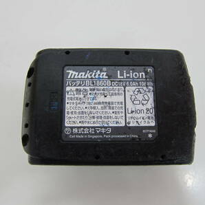 中古品 純正 makita マキタ 18V 6.0Ah リチウムイオンバッテリー BL1860Bの画像6